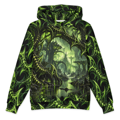 Venom Lace Hoodie all-over print oversized hoodie, front