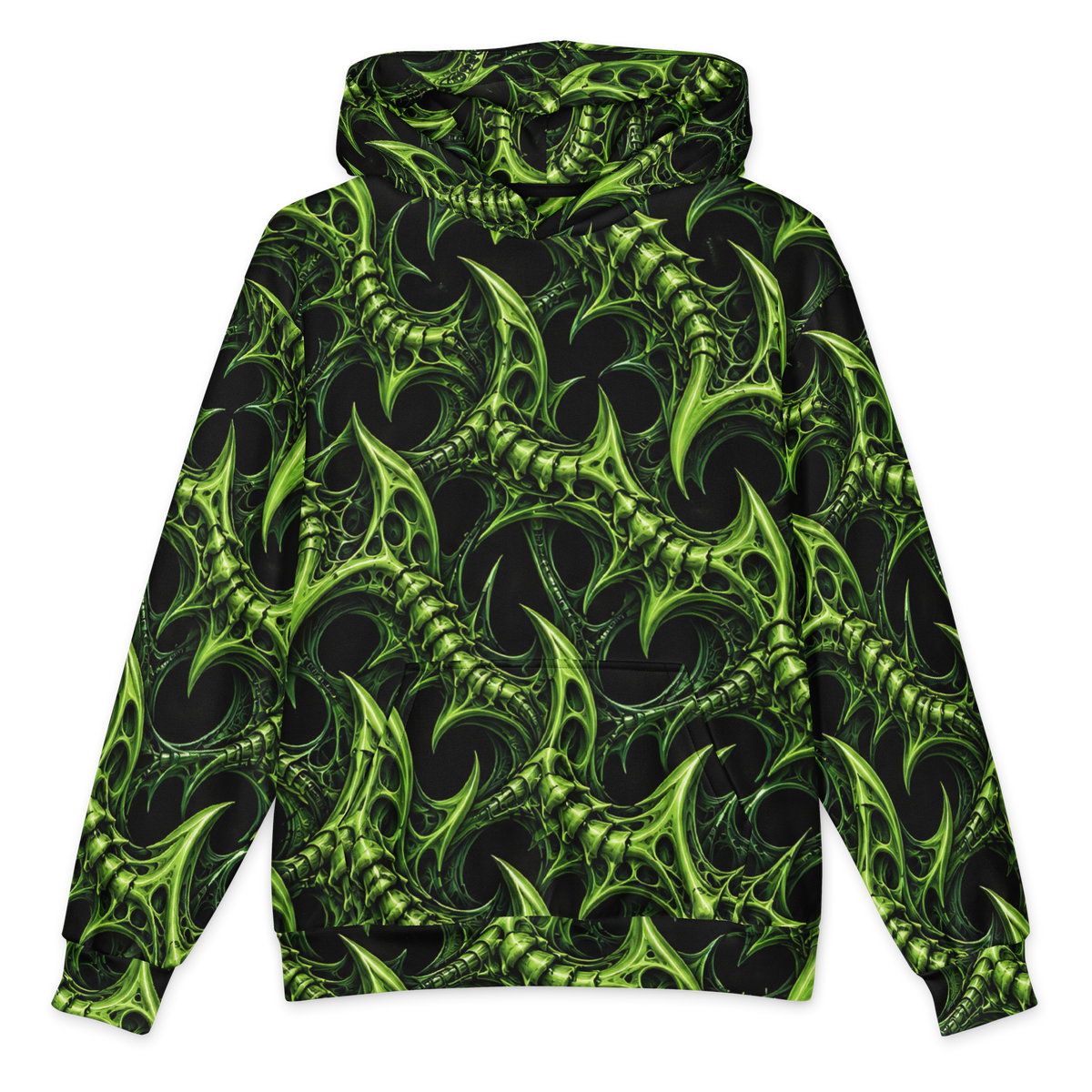 Venom Lace Terrain Hoodie all-over print oversized hoodie, front