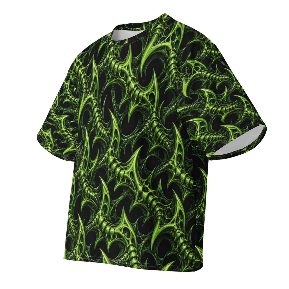 Venom Lace Terrain all-over print oversized tee, front