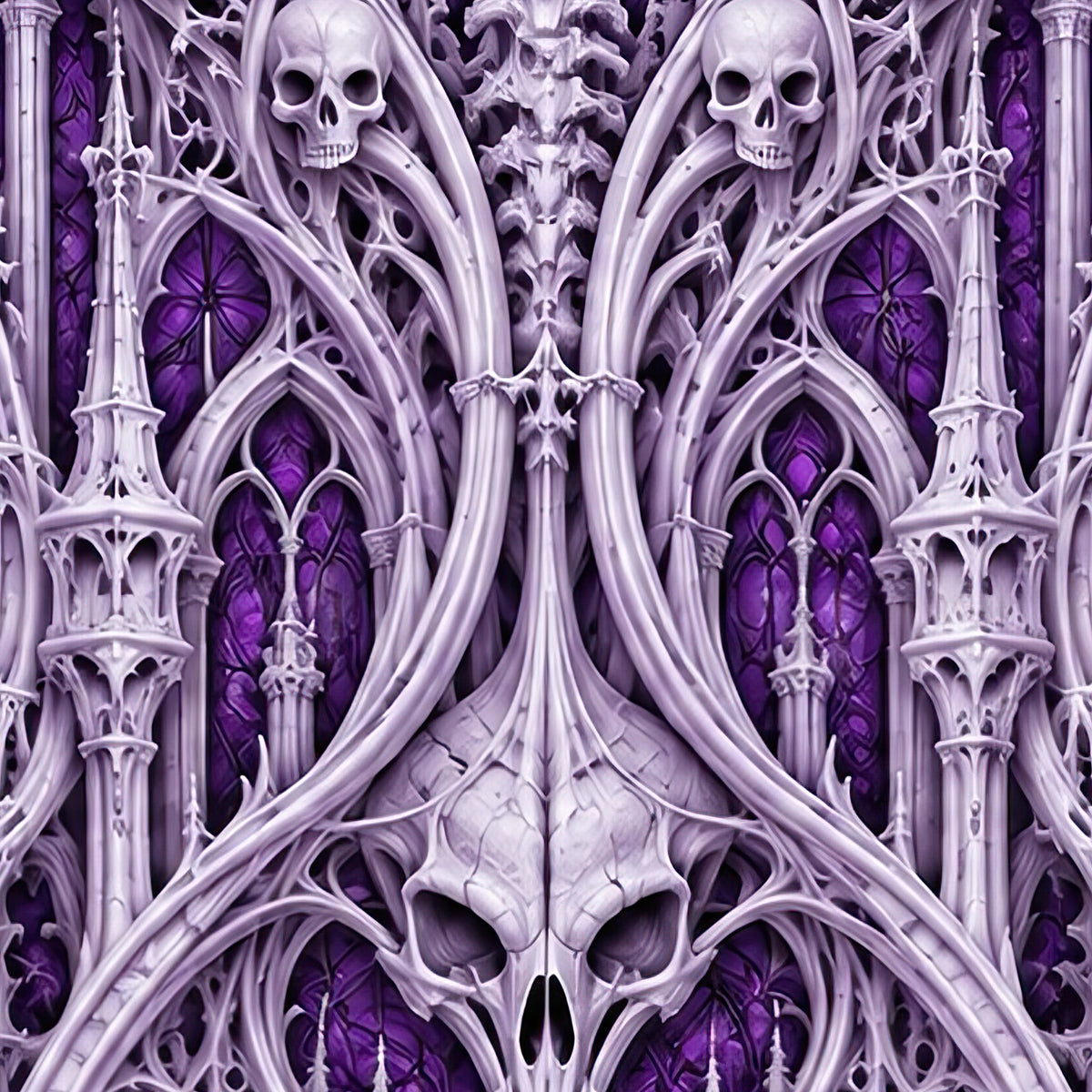 Violet Catacomb Lavender Terrain all-over print oversized tee fabric close-up