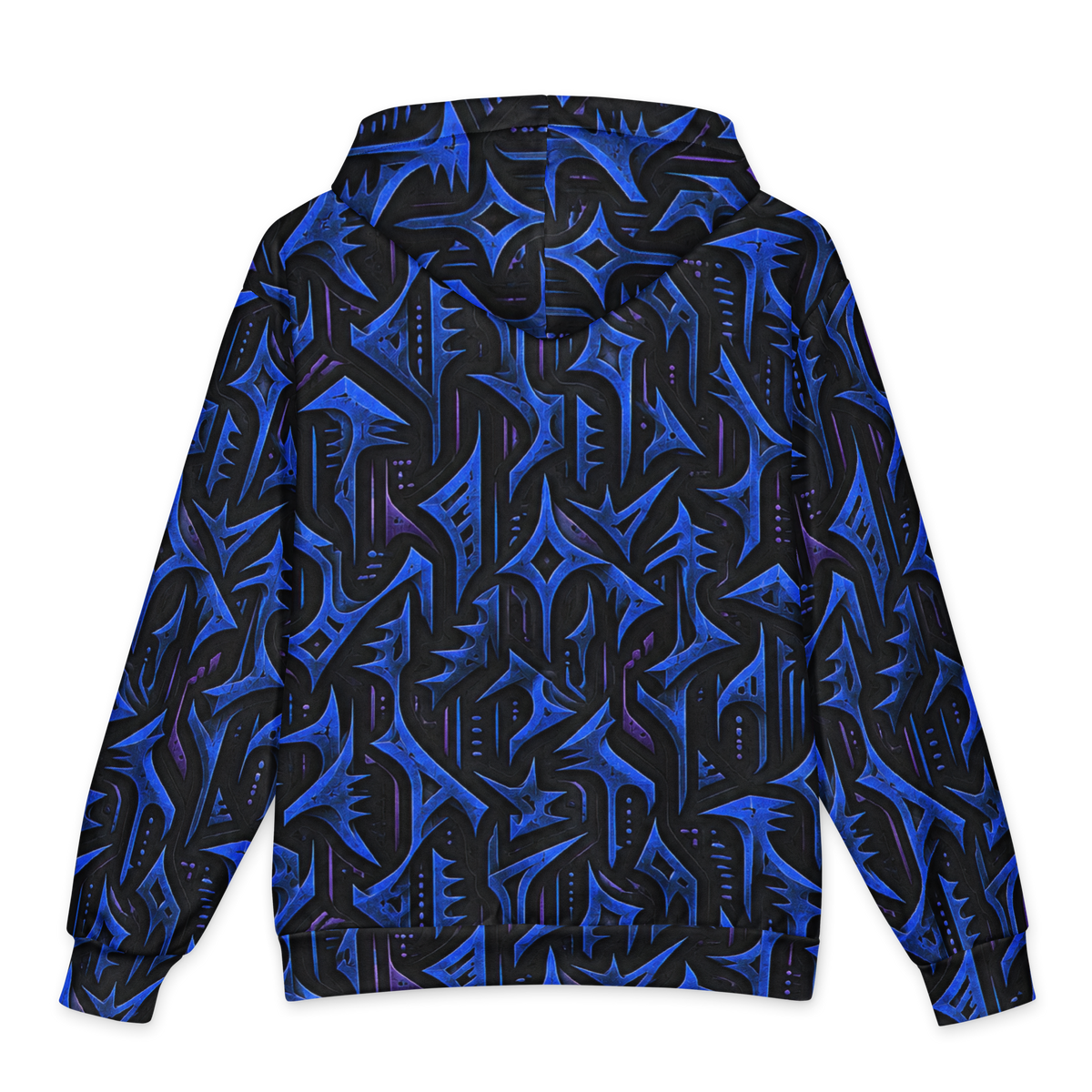 Void Circuit Terrain Hoodie all-over print oversized hoodie, back
