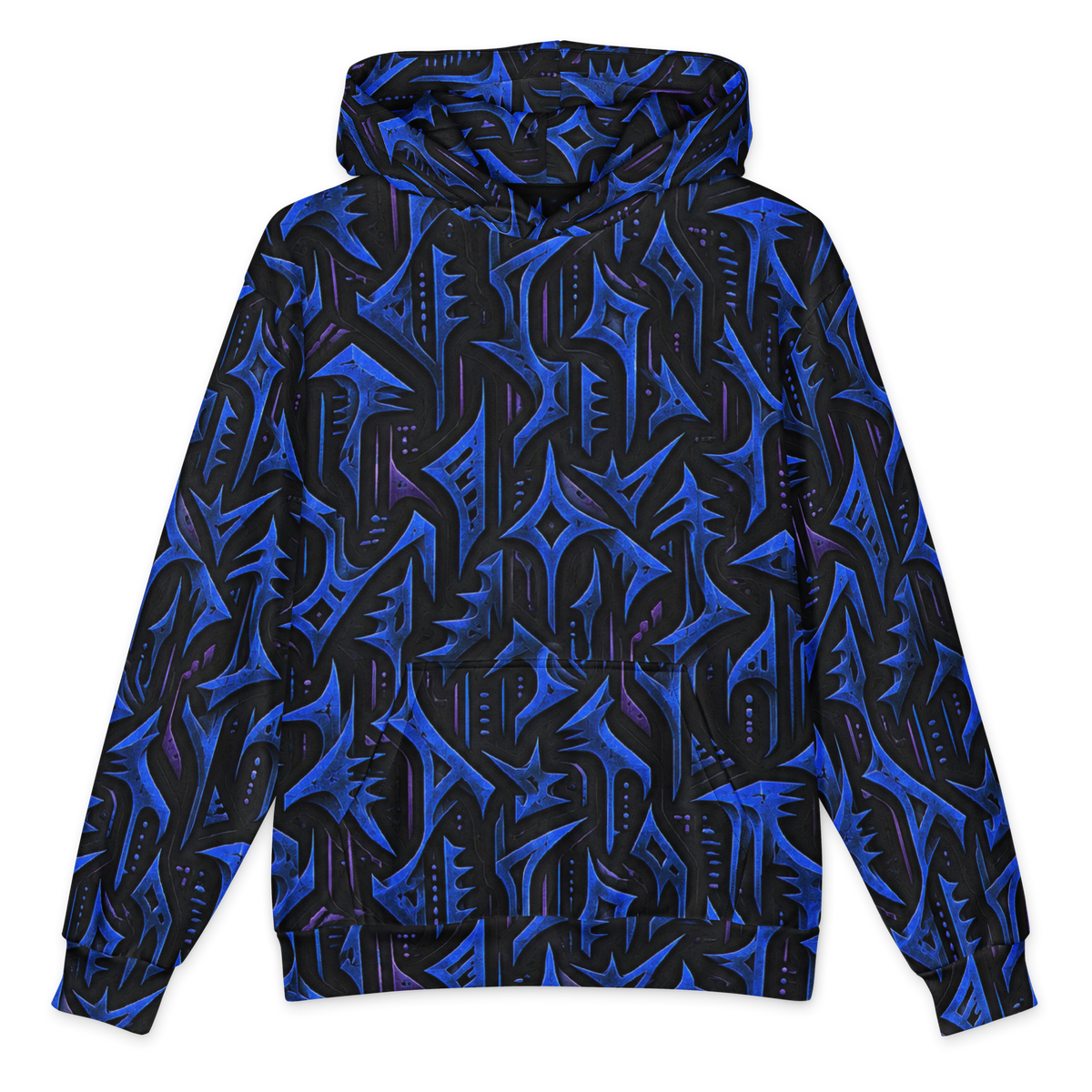 Void Circuit Terrain Hoodie all-over print oversized hoodie, front