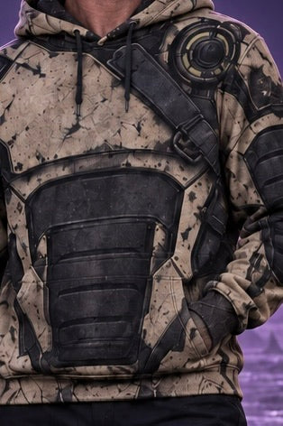 Void Ranger Hoodie worn by Jay, garment detail