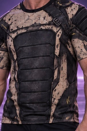 Void Ranger Tee worn by Jay, garment detail