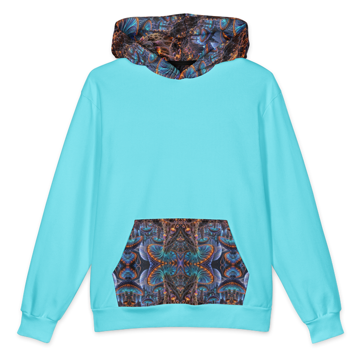 Xenospore Orbit Cyan Terrain Hoodie